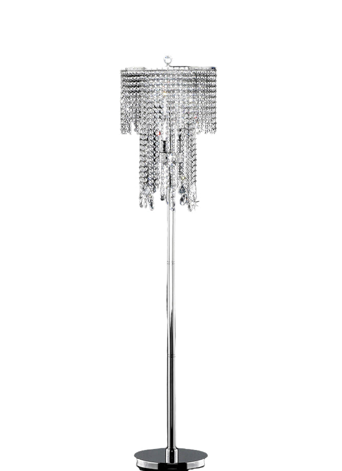 Furniture of America - Alrai 63"H Floor Lamp in Clear - L9721F View 1