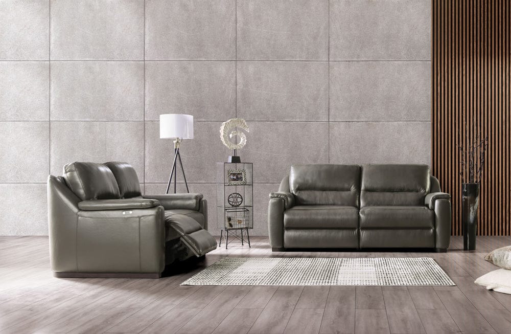 Furniture of America - Altamura Power Sofa + Loveseat in Gray - FM90002GY-PM-2PC View 1