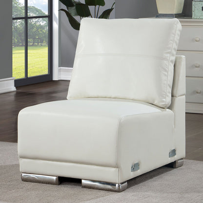 Furniture of America - Althea Large Sectional in White - CM6410WH-SECT+AC View 2