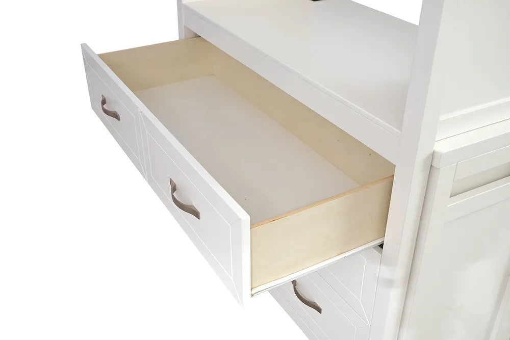 Furniture of America - Aludra - Loft Bed w/ Full Bed - FM-BK205WH-TF-BED view 4