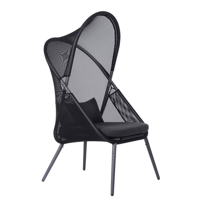 Furniture of America - Alverta Foldable Chair in Black - GM-1014BK-2PK View 1
