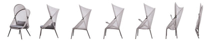 Furniture of America - Alverta Foldable Chair in Light Gray - GM-1014LG-2PK View 3