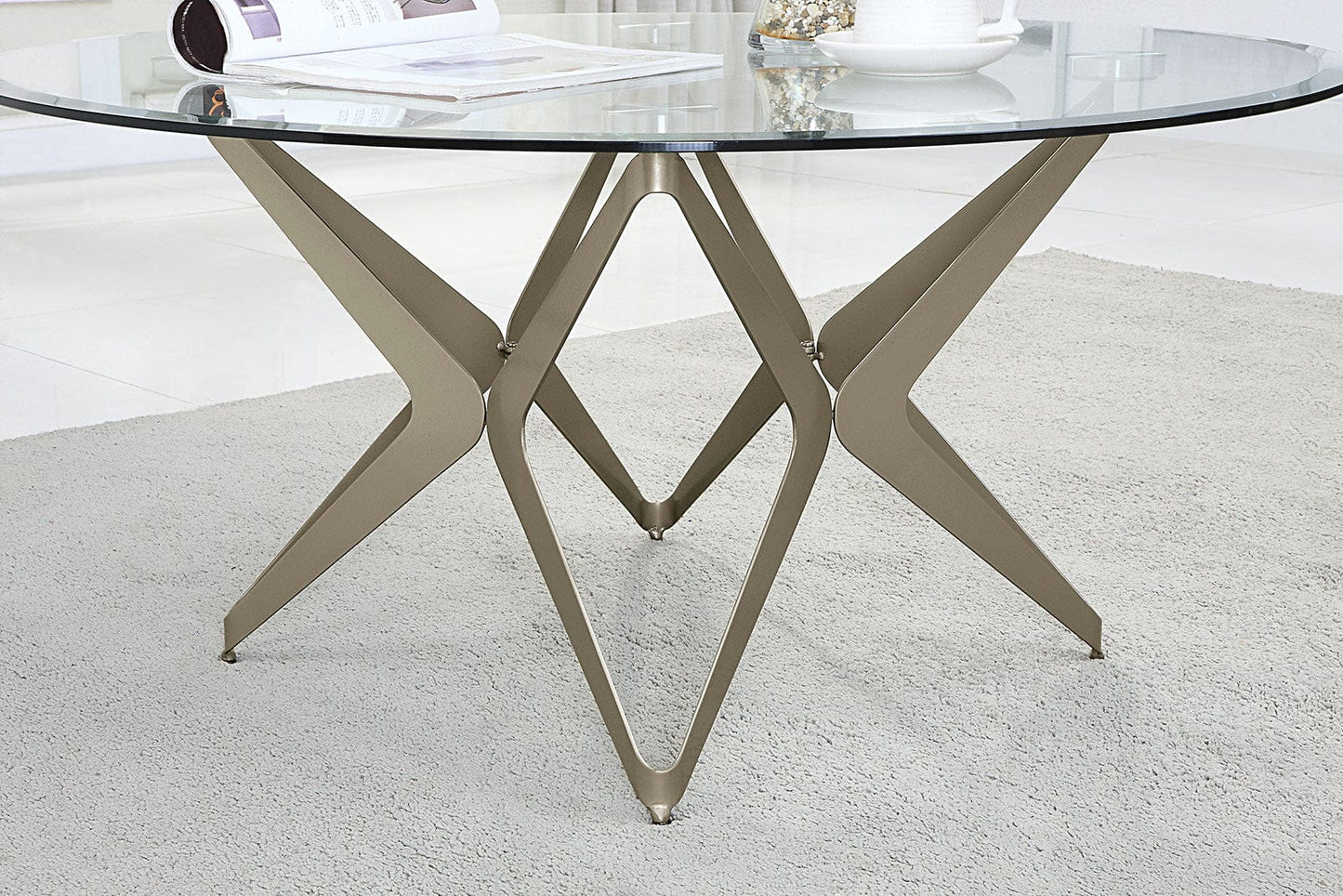 Furniture of America - Alvise Coffee Table in Champagne - CM4377C-TABLE View 2