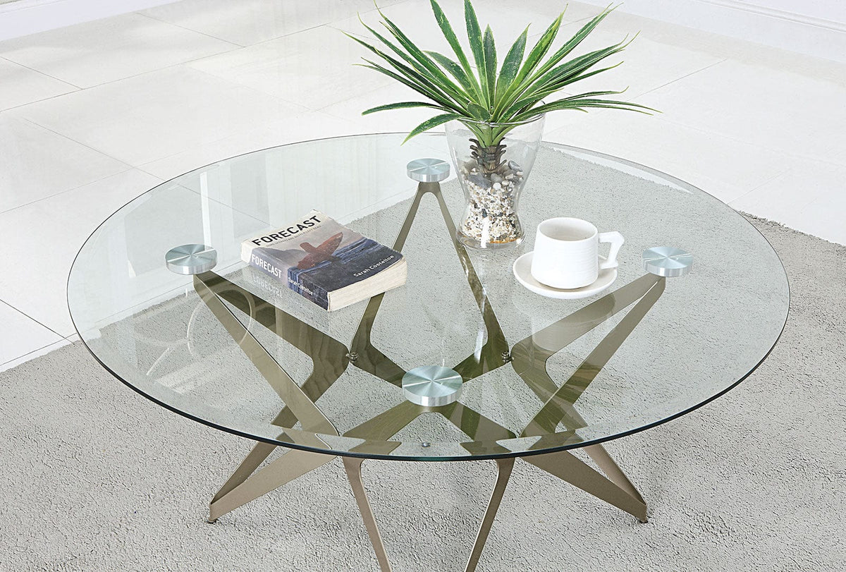 Furniture of America - Alvise Coffee Table in Champagne - CM4377C-TABLE View 3