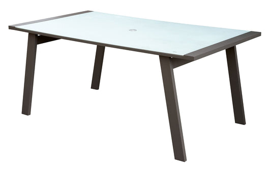 Furniture of America - Alycia 7 Pc. Patio Dining Set in White/Beige/Gray - CM-OT2141T-7PC View 2