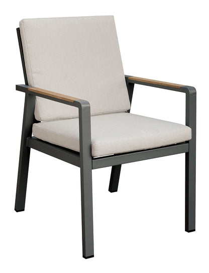 Furniture of America - Alycia 7 Pc. Patio Dining Set in White/Beige/Gray - CM-OT2141T-7PC View 3