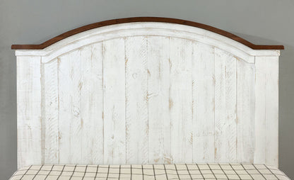 Furniture of America - Alyson 5 Pc. Queen Bedroom Set w/ Chest in Distressed White/Walnut - CM7962Q-5PC-CHEST View 2