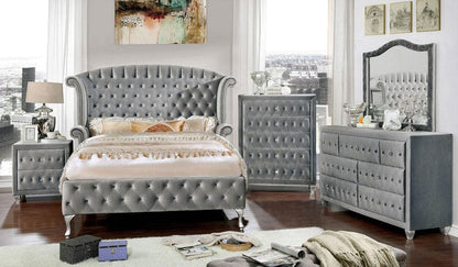 Furniture of America - Alzir 5 Pc. Queen Bedroom Set w/ Chest in Gray - CM7150Q-5PC-CHEST View 1