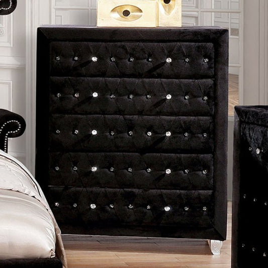 Furniture of America - Alzire Chest in Black - FM7150BK-C