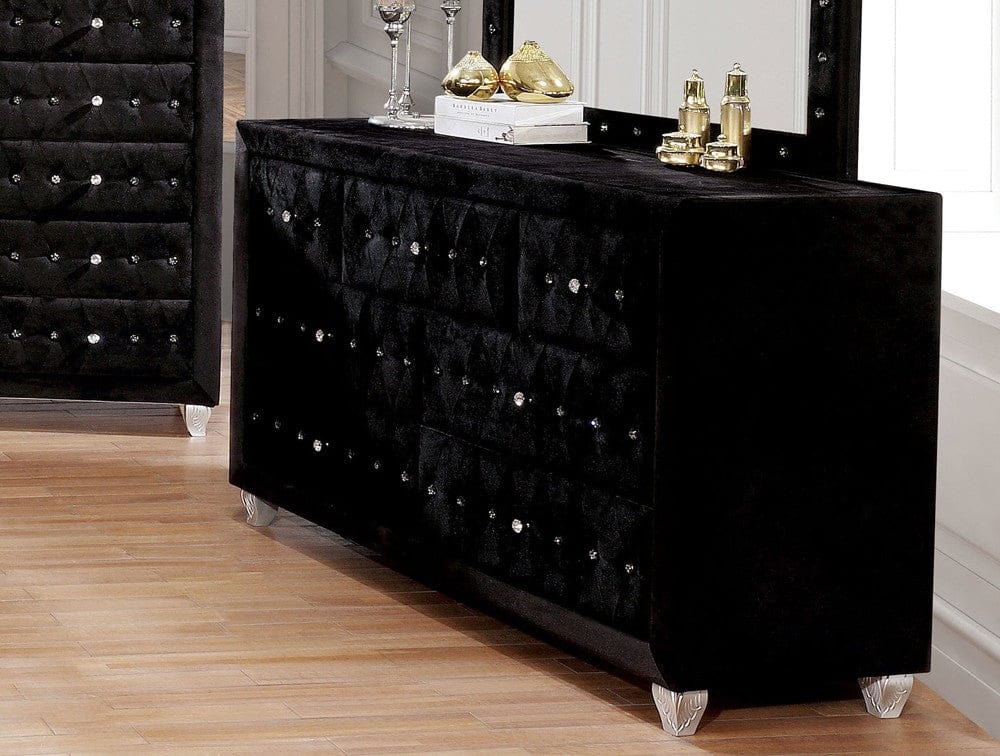 Furniture of America - Alzire Dresser in Black - CM7150BK-D View 1