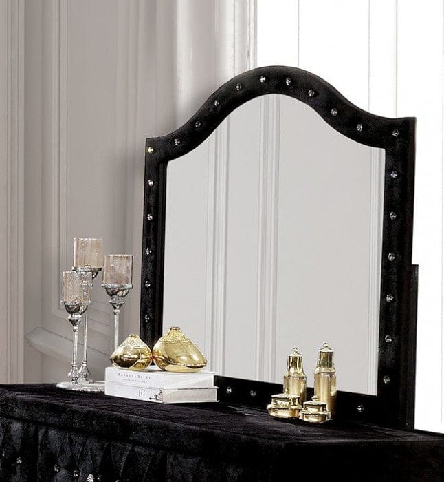 Furniture of America - Alzire Mirror in Black - FM7150BK-M
