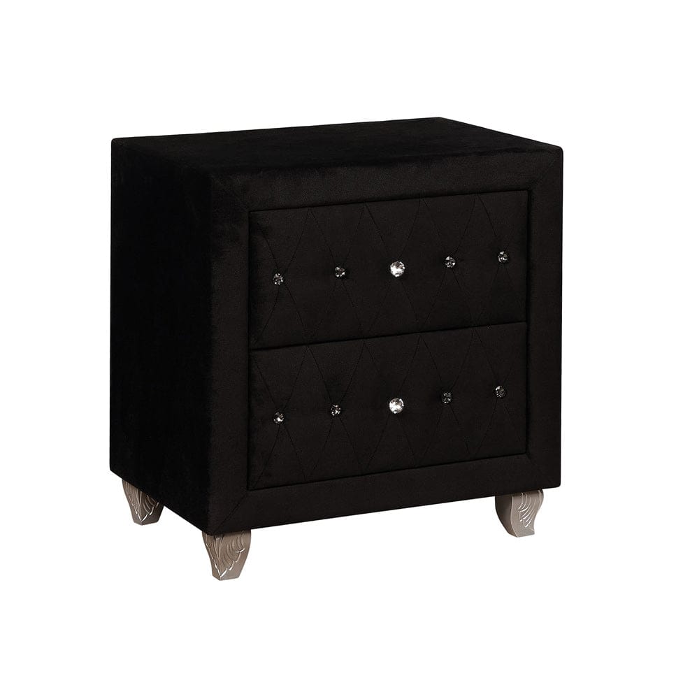 Furniture of America - Alzire Nightstand in Black - CM7150BK-N View 1