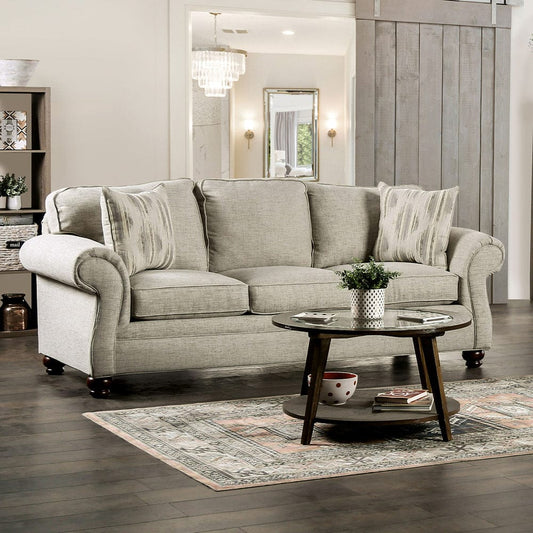 Furniture of America - Amaya Sofa in Cream - SM5411-SF View 1