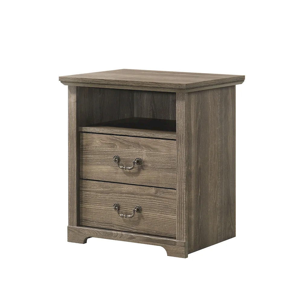 Furniture of America - Amble - Nightstand(2/PK) - Dark Gray - SL7200DG-N-2PK view 5