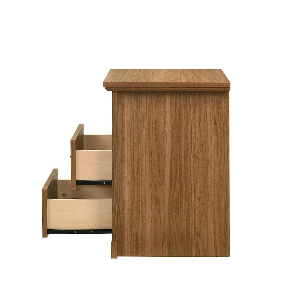Furniture of America - Amble - Nightstand(2/PK) - Walnut - SL7200WN-N-2PK view 3