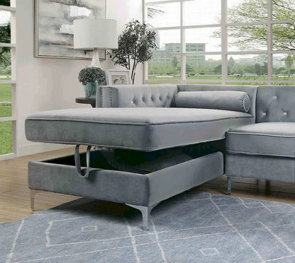 Furniture of America - Amie - Sectional, Gray - CM6652GY-SECT view 2