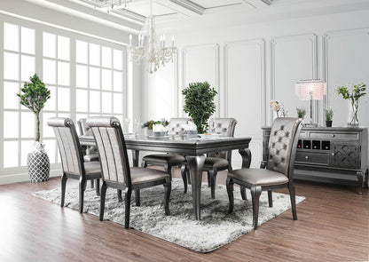 Furniture of America - Amina Dining Table in Gray - CM3219GY-T View 4