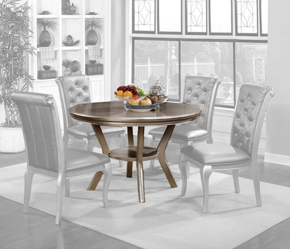 Furniture of America - Amina Round Table in Champagne - CM3219RT View 1