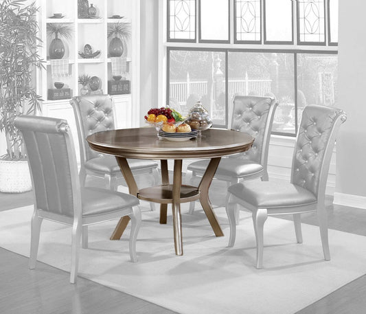 Furniture of America - Amina Round Table in Champagne - CM3219RT View 1