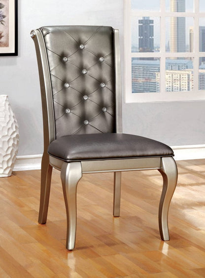 Furniture of America - Amina Side Chair Set of 2 in Champagne - CM3219SC-2PK View 2