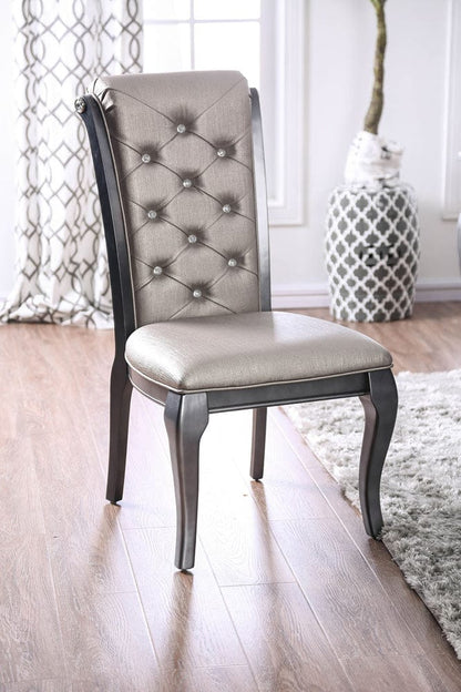 Furniture of America - Amina Side Chair Set of 2 in Gray - CM3219GY-SC-2PK View 1