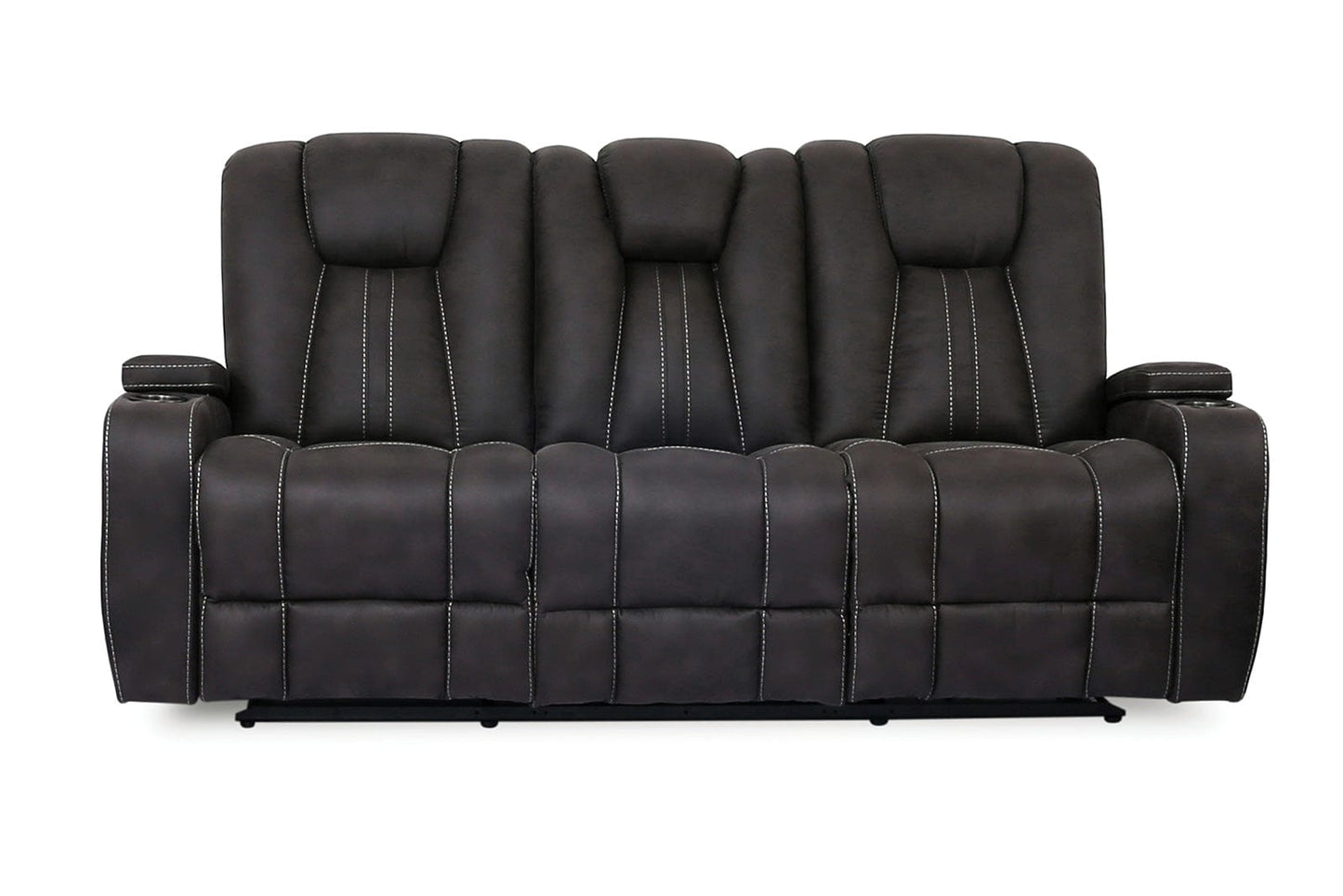 Furniture of America - Amirah Sofa + Glider Loveseat in Dark Gray - CM9903-2PC View 4