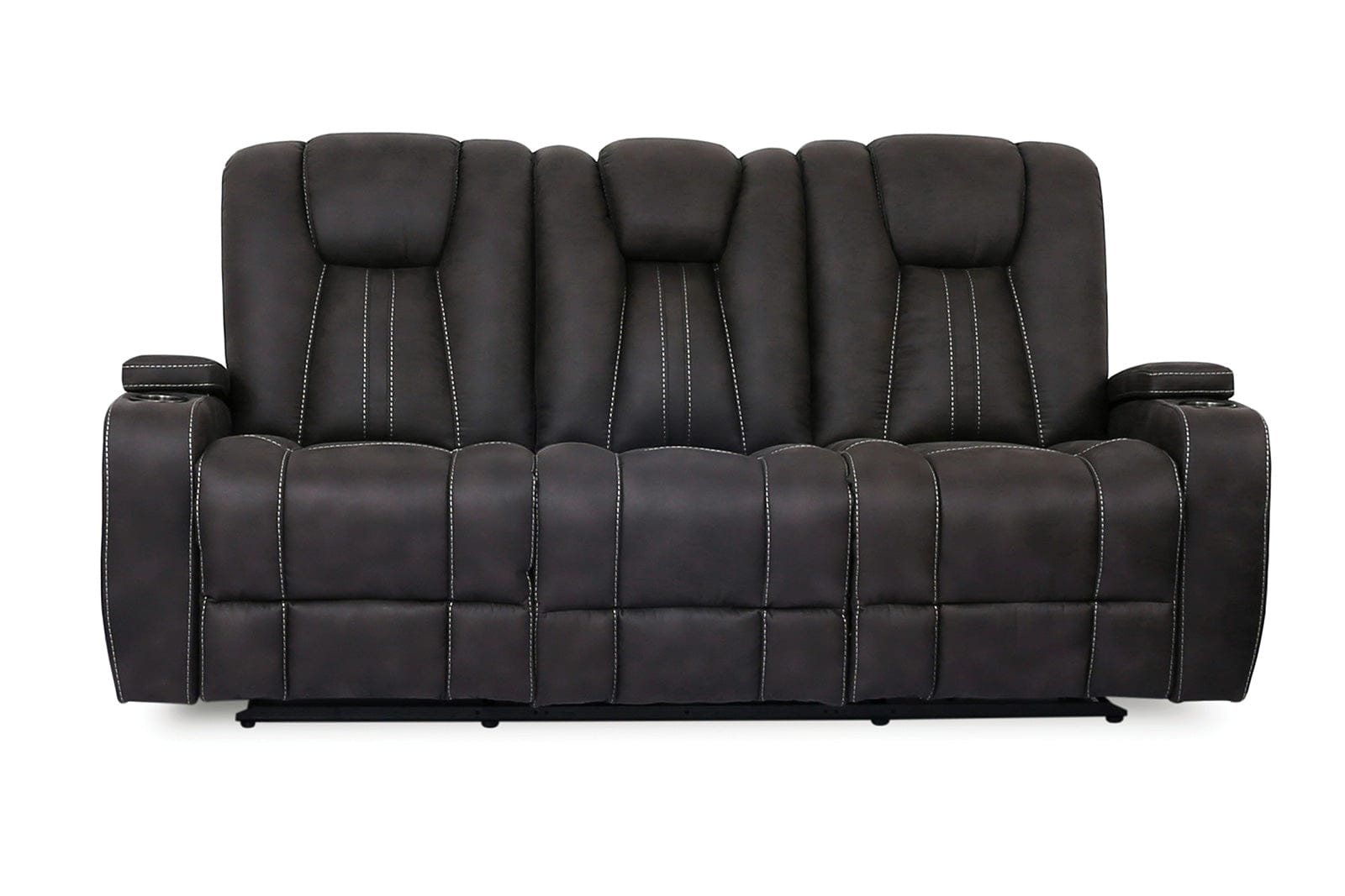 Furniture of America - Amirah Sofa + Glider Loveseat in Dark Gray - CM9903-2PC View 4