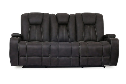 Furniture of America - Amirah Sofa + Glider Loveseat in Dark Gray - CM9903-2PC View 4