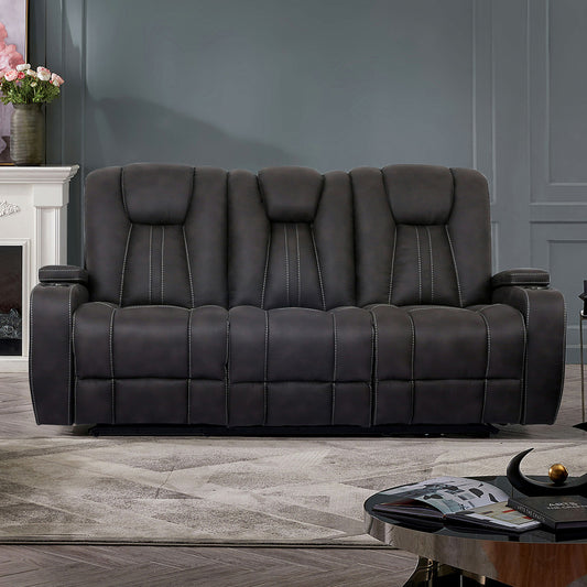 Furniture of America - Amirah Sofa in Dark Gray - CM9903-SF View 1