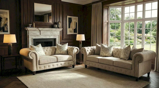 Furniture of America - Ammirati - Sofa + Loveseat - FM64011BG-2PC view 1