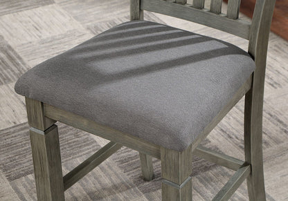 Furniture of America - Anaya 7 Pc. Counter Ht. Table Set in Gray/Light Gray - CM3512GY-PT-7PC View 3