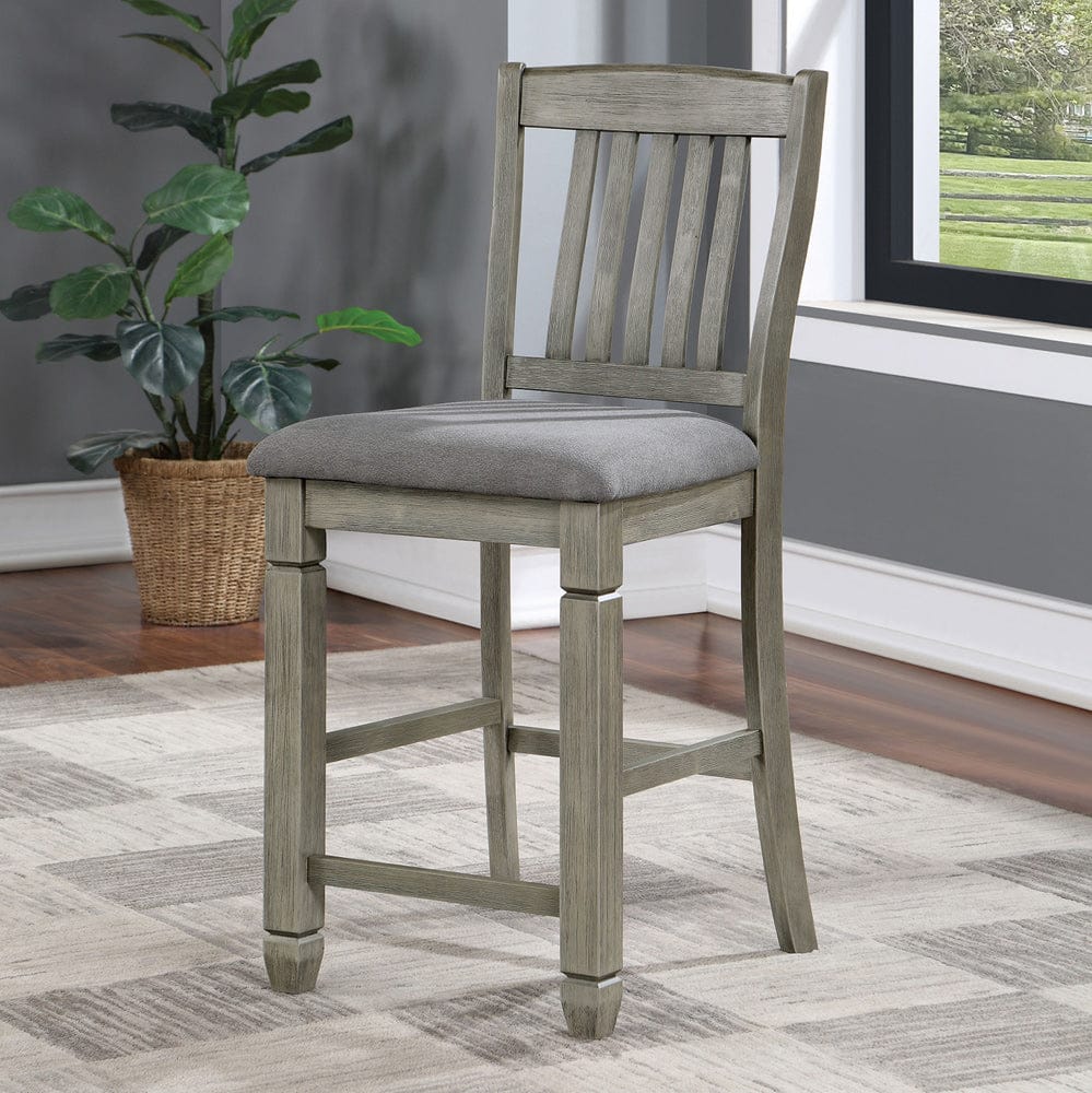 Furniture of America - Anaya Counter Ht. Chair Set of 2 in Gray/Light Gray - CM3512GY-PC-2PK View 1