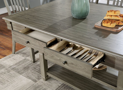 Furniture of America - Anaya Counter Ht. Table in Gray - CM3512GY-PT-TABLE View 2