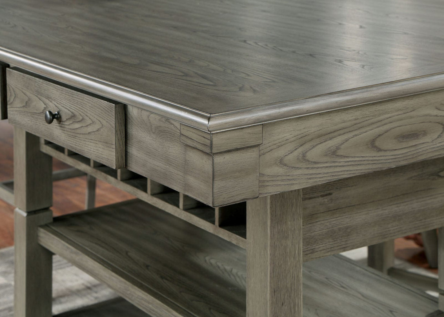 Furniture of America - Anaya Counter Ht. Table in Gray - CM3512GY-PT-TABLE View 4