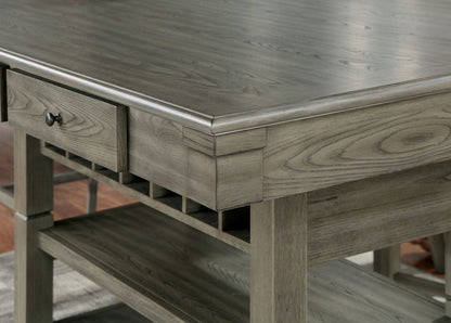 Furniture of America - Anaya Counter Ht. Table in Gray - CM3512GY-PT-TABLE View 4