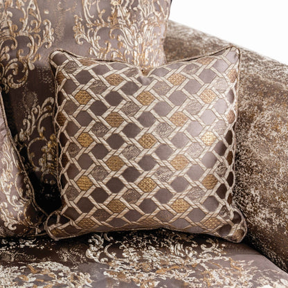 Furniture of America - Andalusia Sofa + Loveseat in Light Brown/Dark Cherry - SM6450-2PC View 4