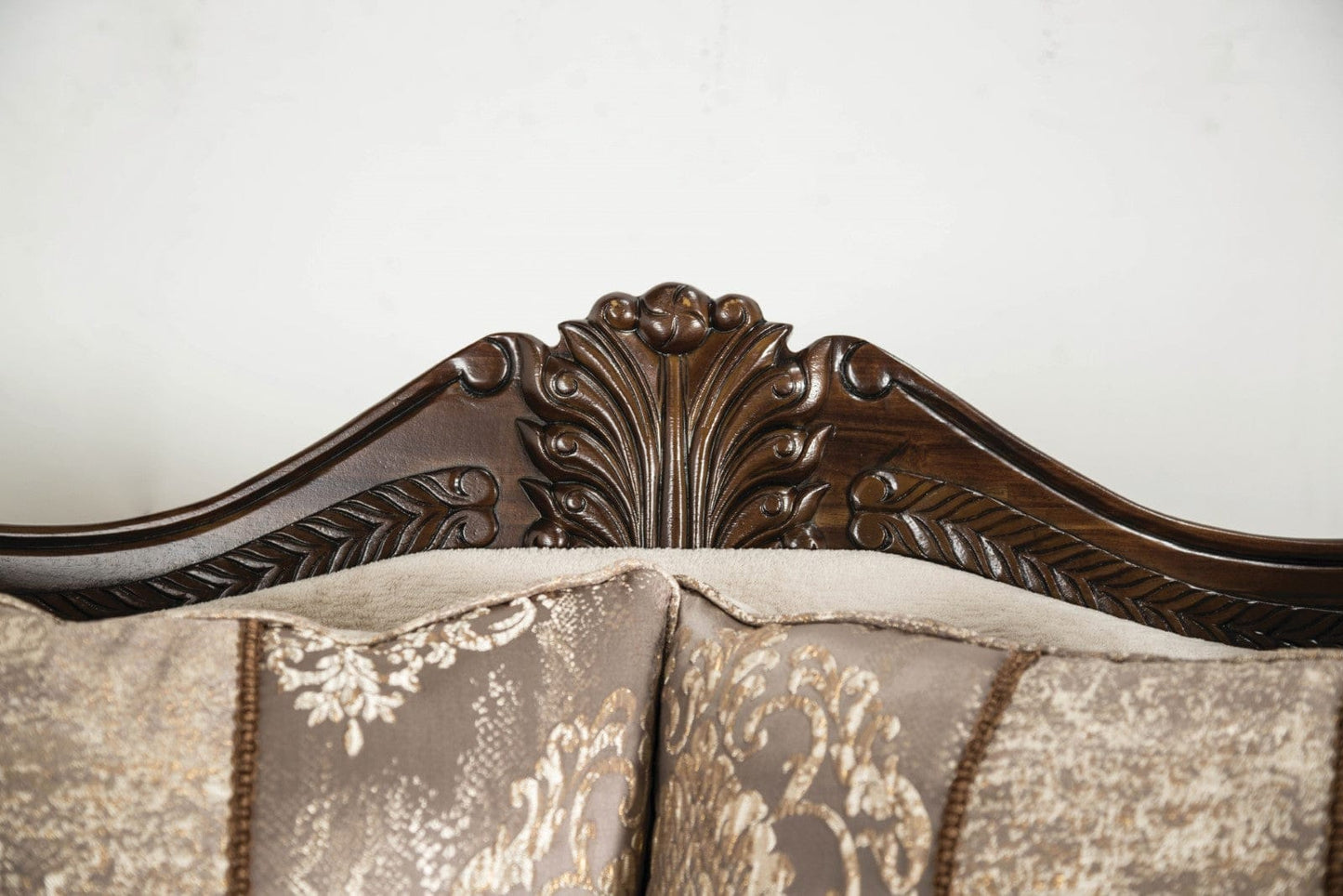 Furniture of America - Andalusia Sofa + Loveseat in Light Brown/Dark Cherry - SM6450-2PC View 7