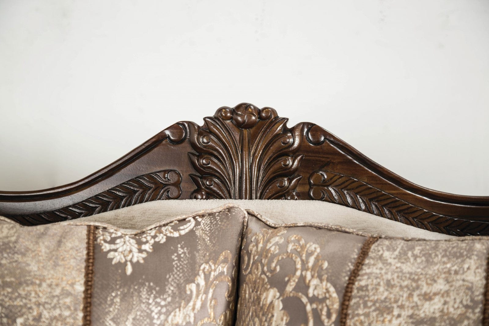Furniture of America - Andalusia Sofa + Loveseat in Light Brown/Dark Cherry - SM6450-2PC View 7