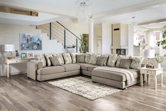 Furniture of America - Angelia Sectional in Light Gray - SM5182-SECT View 1