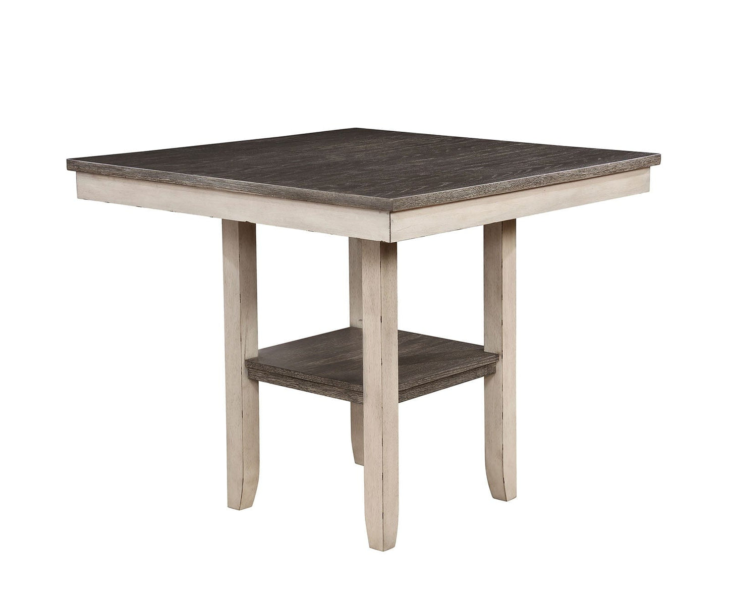 Furniture of America - Ann 5 Pc. Counter Ht. Table Set in Antique White/Gray - CM3752PT-5PK View 4