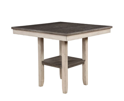 Furniture of America - Ann 5 Pc. Counter Ht. Table Set in Antique White/Gray - CM3752PT-5PK View 4