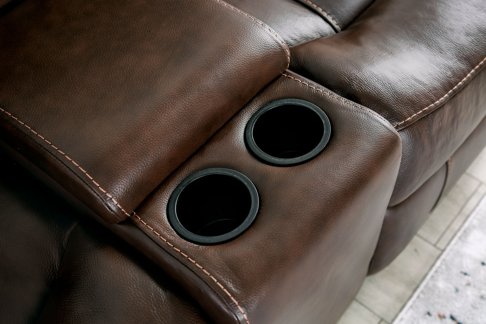 Furniture of America - Antenor Power Sofa + Loveseat in Brown - CM9926MB-PM-2PC View 3