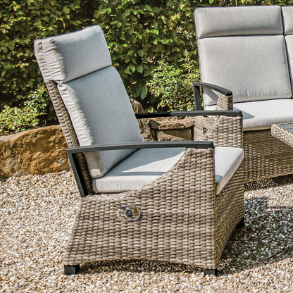 Furniture of America - Antigua Arm Chair in Gun Metal/Brown/Gray - GM-1005 View 1