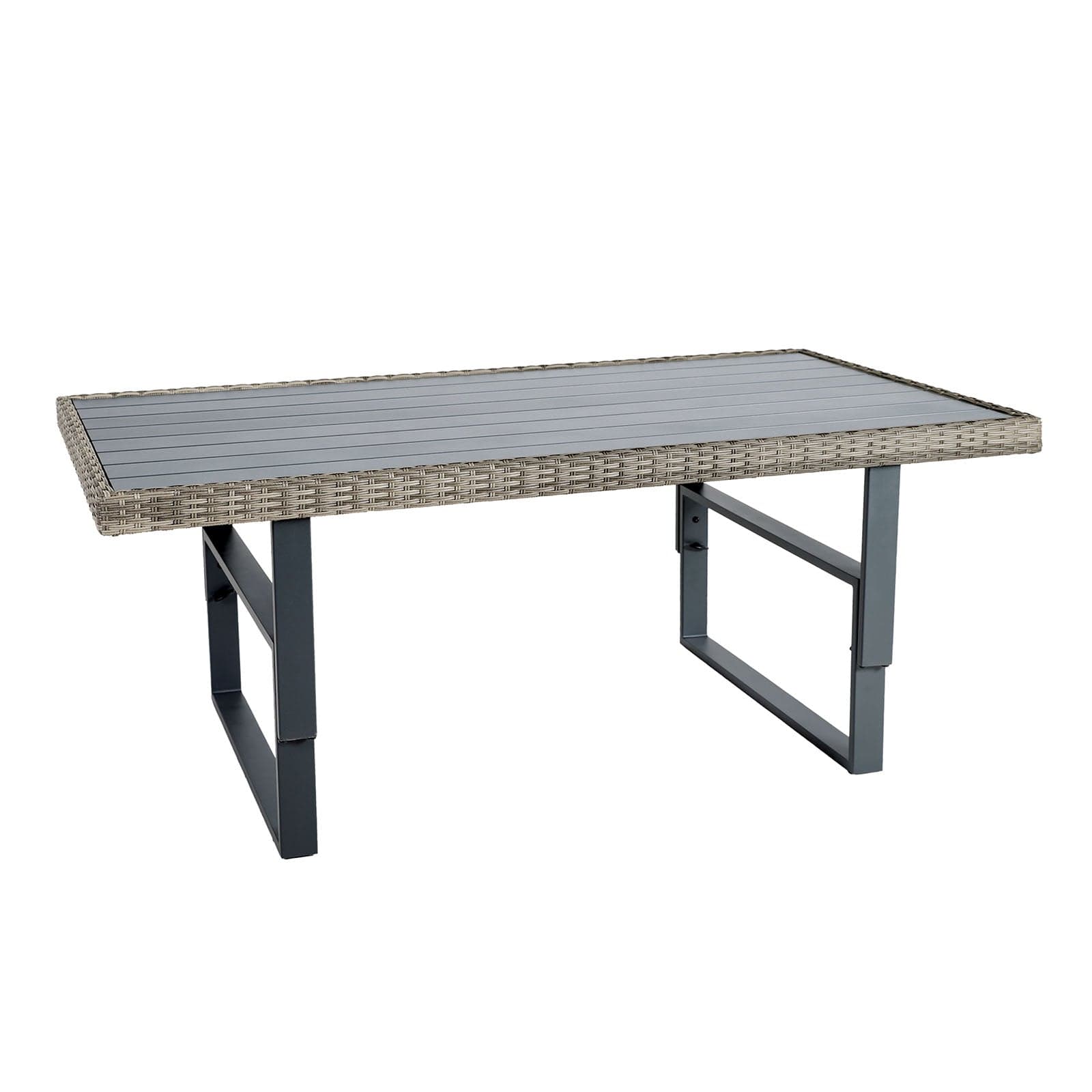 Furniture of America - Antigua Height-Adjustable Table in Gun Metal/Brown/Gray - GM-1003 View 1