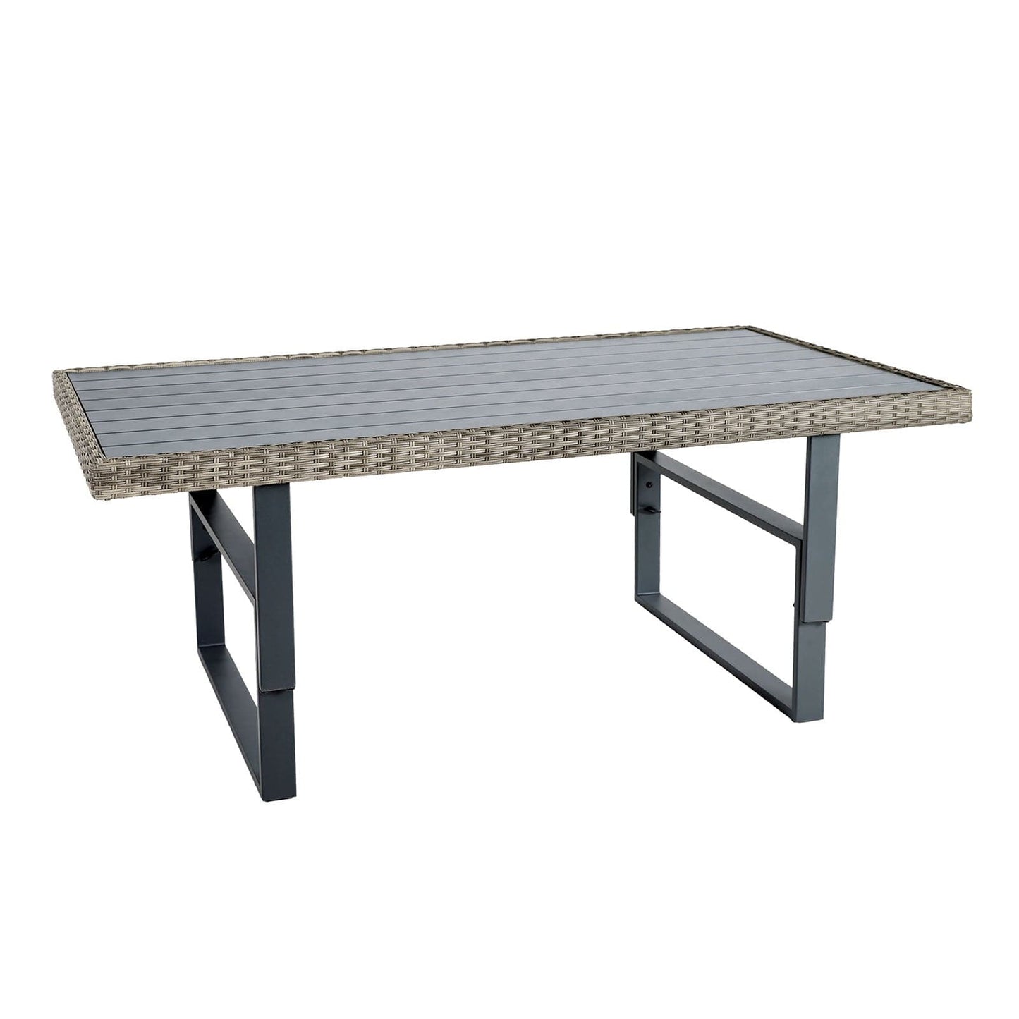 Furniture of America - Antigua Height-Adjustable Table in Gun Metal/Brown/Gray - GM-1003 View 1