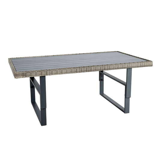 Furniture of America - Antigua Height-Adjustable Table in Gun Metal/Brown/Gray - GM-1003 View 1
