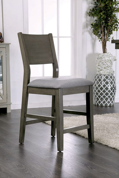 Furniture of America - Anton Counter Ht. Chair Set of 2 in Gray/Light Gray - CM3986PC-2PK View 1