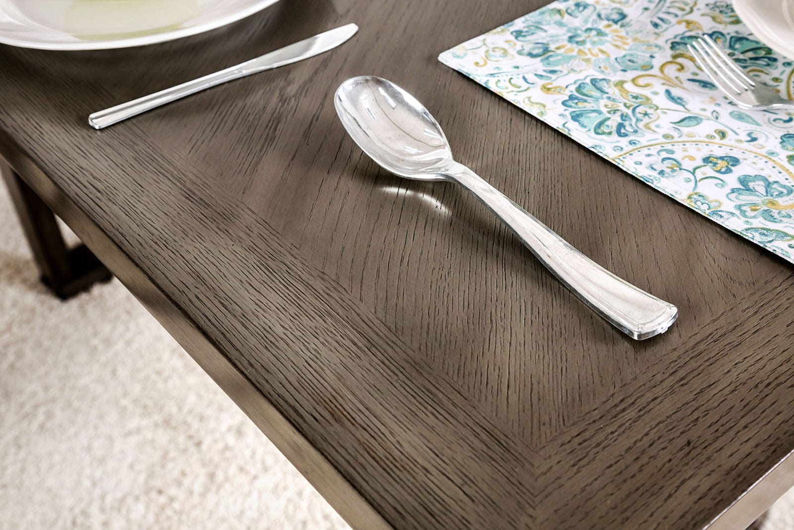 Furniture of America - Anton Counter Ht. Table in Gray - CM3986PT View 2