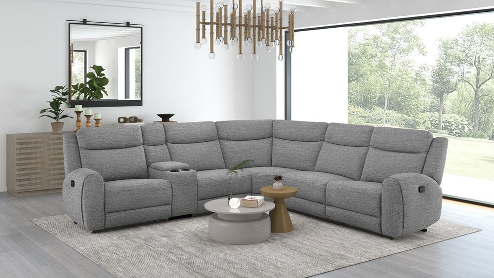 Furniture of America - Antonius Sectional in Gray - CM9985GY-M-SECT View 1