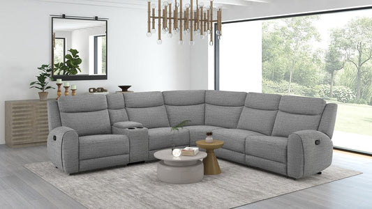 Furniture of America - Antonius Sectional in Gray - CM9985GY-M-SECT View 1